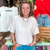 Sandstone Short Sleeve Sweater