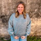 Cozy Season Cropped Sweater - Ash Jade