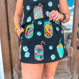 Queen of Sparkles: Black Drinks On Ice Skort