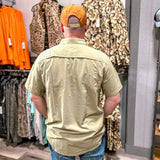 Duck Camp: Light Weight Short Sleeve Hunting Shirt - Sagebrush
