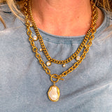 Beljoy: Chloe Crystal Cuban Chain Necklace