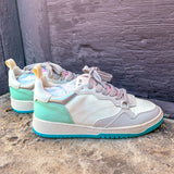 Paige White/Green Sneakers