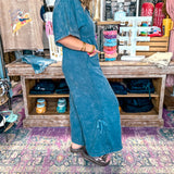 The Easy Denim V-Neck Jumpsuit