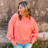 Cozy Season Cropped Sweater - Coral