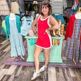 Ready Set Go Active Dress -Red