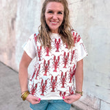 Queen of Sparkles: Scattered Crawfish Tee