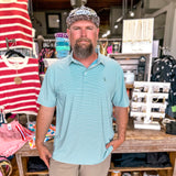 Local Boy: Surfside Polo Ocean/Mint/White