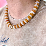 Everly Beaded Necklace - Orange Bliss
