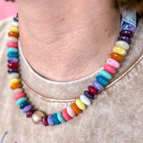 Everly Beaded Necklace - Rainbow Bliss