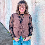 Chestnut Woven Vest