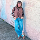 Chestnut Woven Vest