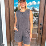 Taking Your Time Romper - Black