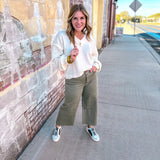 Eyes On You Denim - Faded Olive