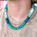 Color Pop Beaded Necklace - Ocean