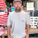 Local Boy: OD Flag Silver Tee