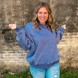 Overlap Fleece Pullover  - Marlin