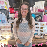 Ivory Lace Bow Top