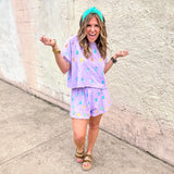 Queen of Sparkles: Lavender Q All Over Top