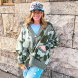 Camo Crush Oversized Cardigan